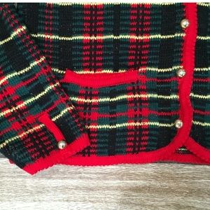 Vintage Plaid Cardigan Sweater Medium Vintage Plaid Cardigan Sweater Medium